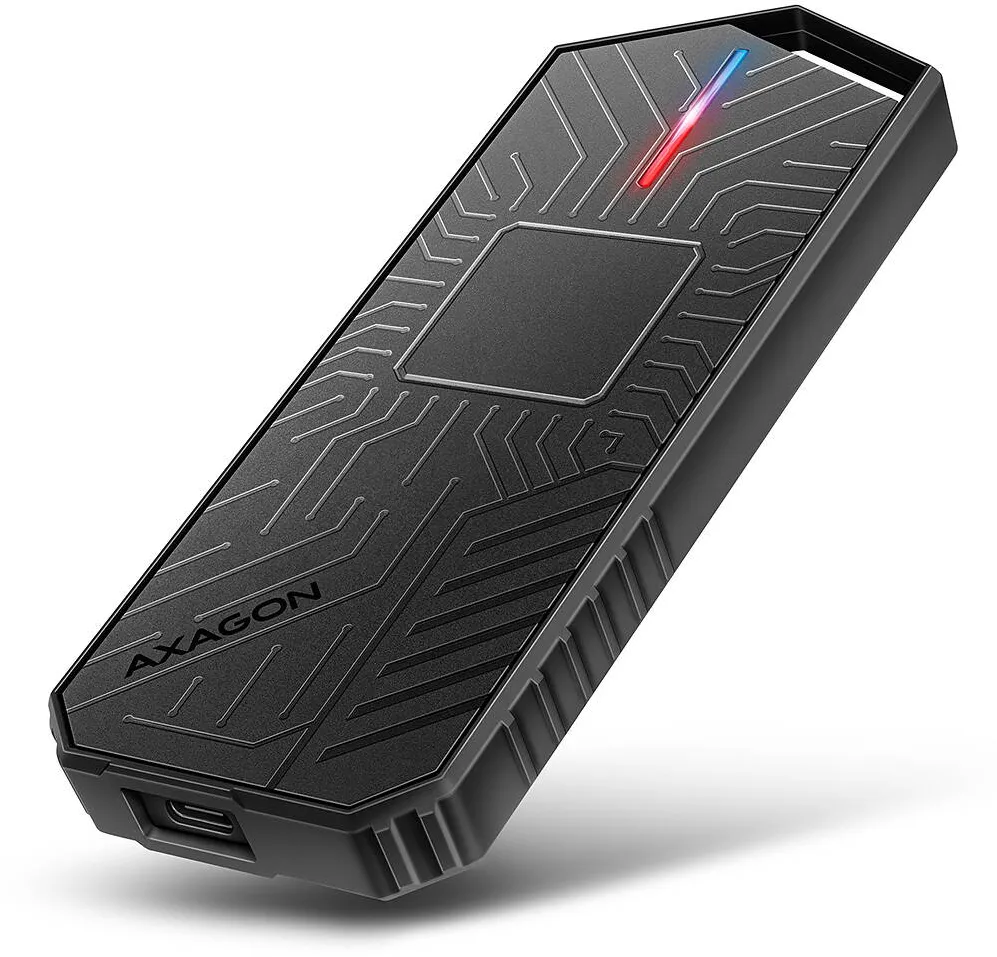 Rack AXAGON EEM2-GAM USB-C 10Gbps - NVMe & SATA SSD GAME M.2 box