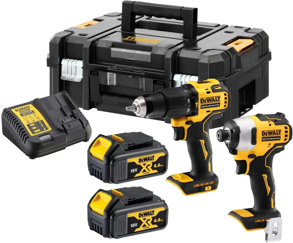 DeWalt DCK2062M2T-QW (DCD709 + DCF809) Toolkit 18 V, 2x4.0 Ah accumulator, Yellow, Black