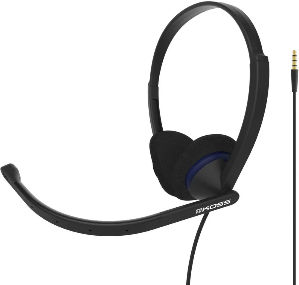 Casti Over-Head Koss CS200i Communication Headsets, On-Ear, Wired, Microphone, Black