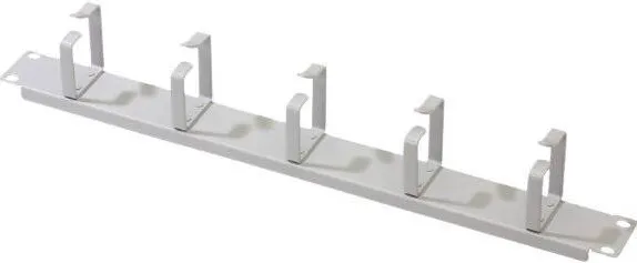 Rack Digitus Cable Management Panel with Cable Rings for 483 mm (19") Cabinets, 1U, Grey, RAL 7035