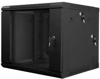 Rack LANBERG Rack cabinet 19" double-section wall-mount 9U/600x600 (flat pack), black