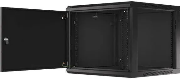 Rack metalic perete LANBERG WF01-6609-00B 19" 9U 600x600 mm usa metalica negru