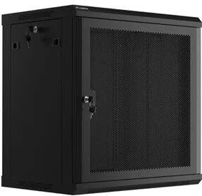 Rack LANBERG Rack cabinet 19" wall-mount 12U/600x450 with perforated door (flat pack), black