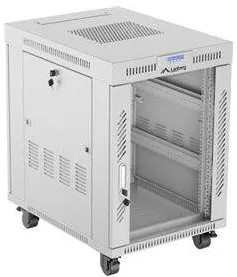 Rack LANBERG Rack cabinet 19" free-standing 15U/600x800 (flat pack) with glass door lCD V2, grey