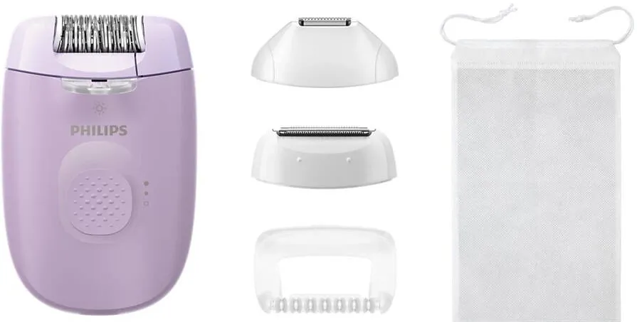 Philips BRE257/00 Series 4000 Epilator, Corded, Purple