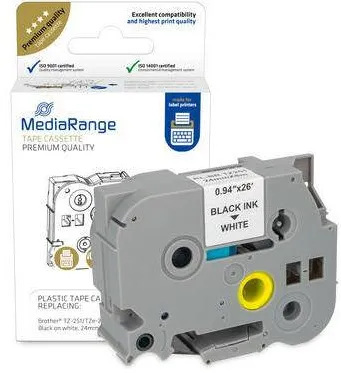 Consumabil Termic MediaRange Brother TZ-251/TZe-251 24mm 8m negru