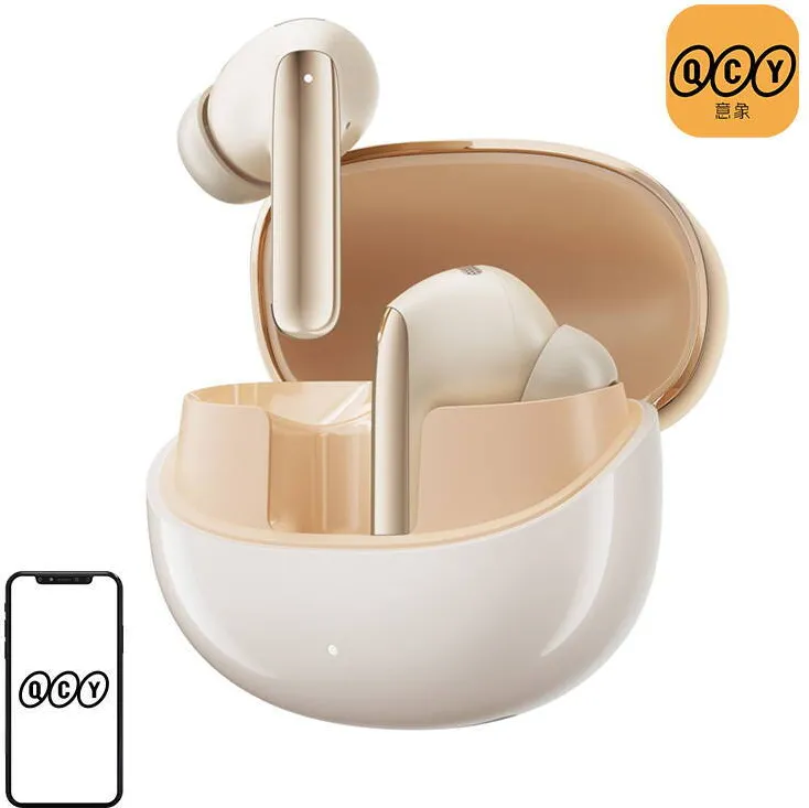 Casti QCY Earphones TWS QCY MeloBuds Pro HT08, ANC (gold) 47