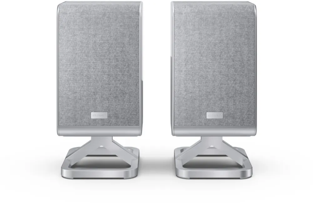 Sharp HT-SPR52021(SL) Q Soundbar 2.0.2 Wireless Rear Surround Speakers, Silver