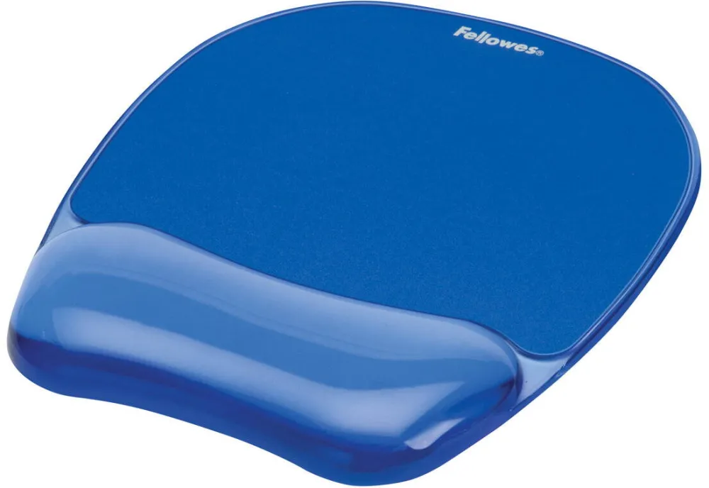 Mouse pad FELLOWES with wrist support CRYSTAL, blue