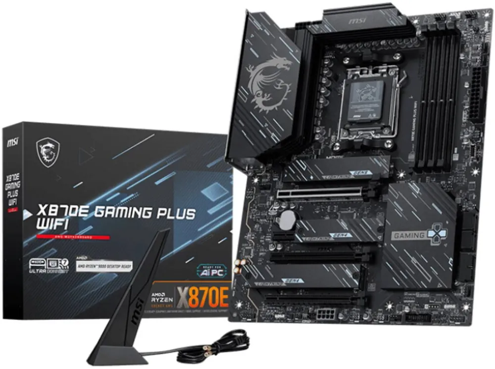 Placa de Baza MSI  X870E GAMING PLUS WIFI AMD X870E Socket AM5 ATX