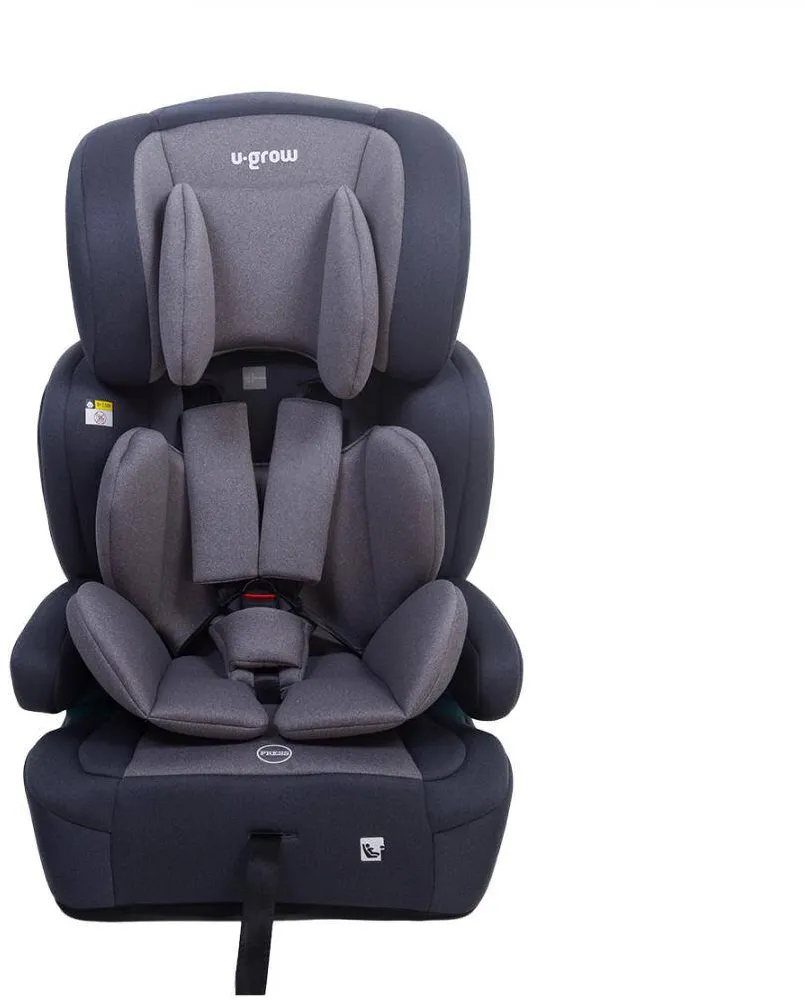 U-GROW Scaun auto 76-150cm, isofix, gri,