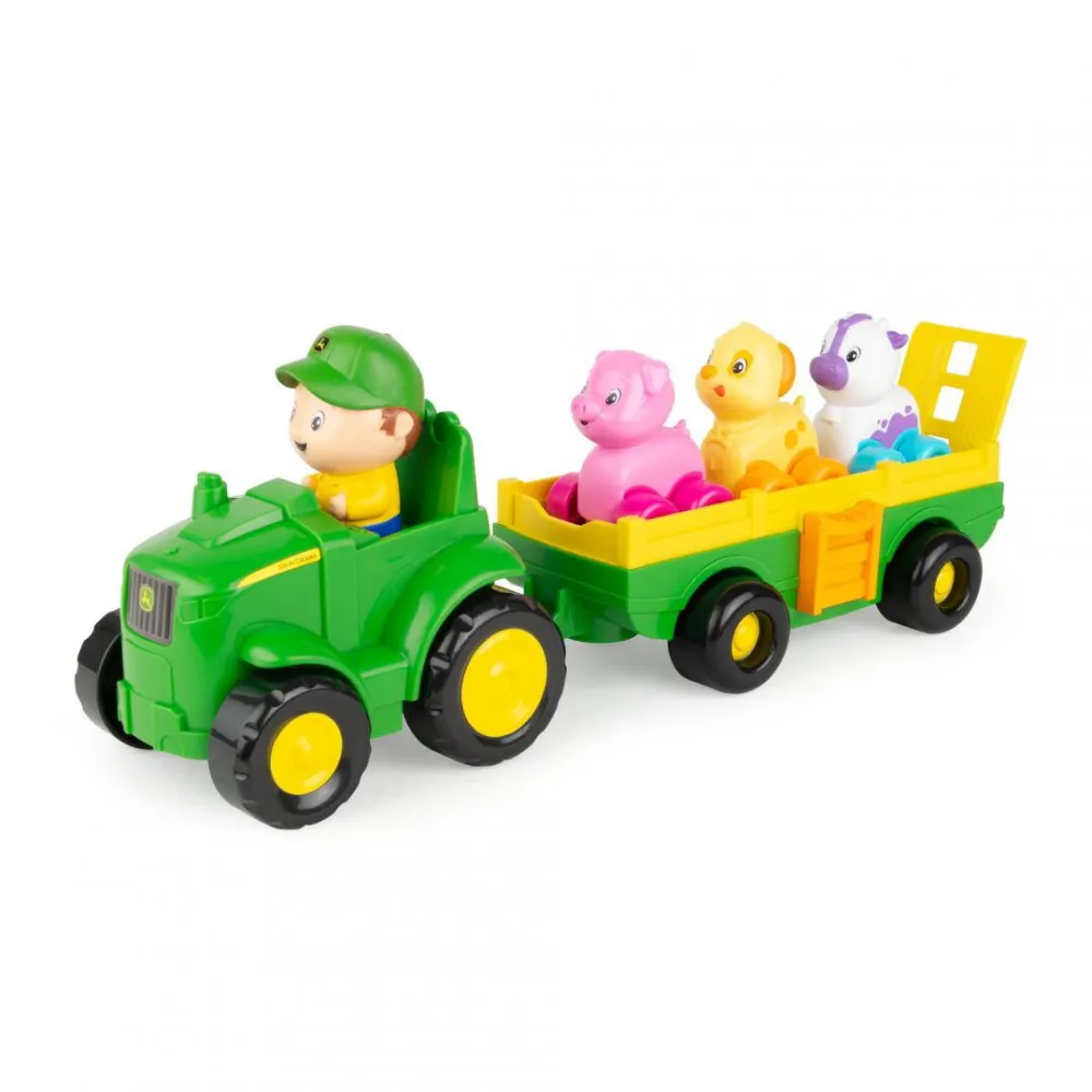 TOMY Tractoras cu remorca, Animalute si sunete