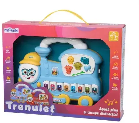 MomKi JUCARIE TRENULET CU LUMINI SI SUNETE