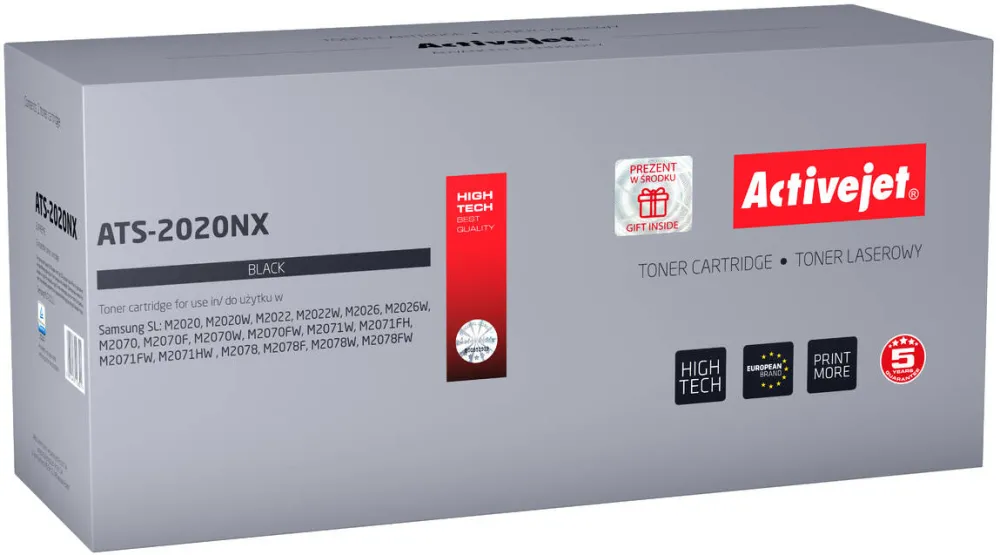 Toner imprimanta ACTIVEJET ATS-2020NX pentru imprimanta Samsung; Compatibil Samsung MLT-D111L; Suprem; 2000 pagini; negru