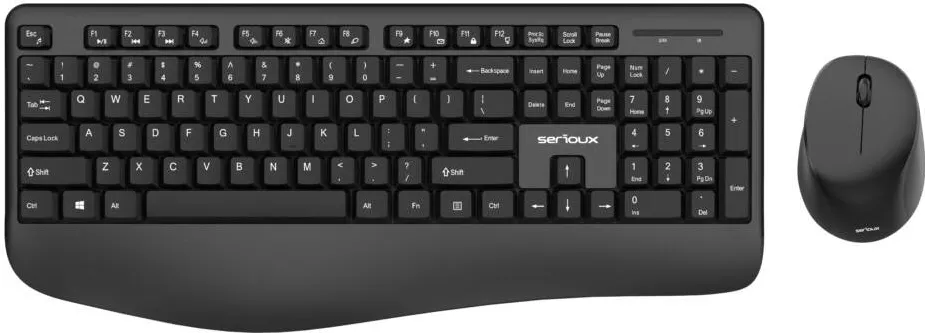 Kit Periferice Serioux NK9810WR Wireless Black