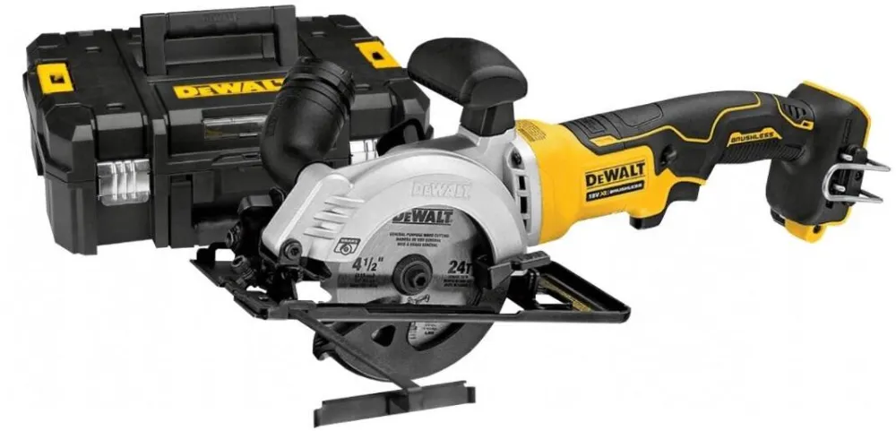 DeWalt DCS571NT-XJ Ferastru Circular cu Acumulator 115 mm 18V T-STAK Black, Yellow