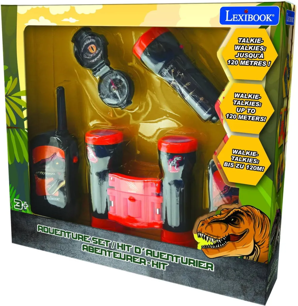 Jucarie Educationala Lexibook SET CU STATII EMISIE-RECEPTIE, DINOZAURI