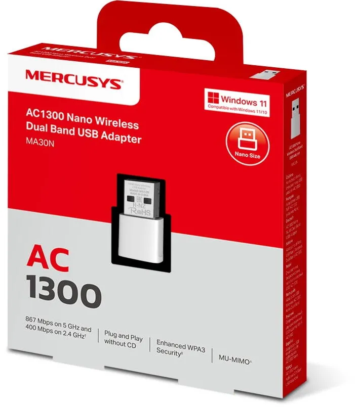 MERCUSYS Nano Wireless Dual Band USB Adapter