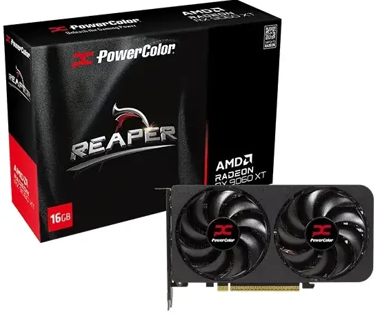 Placa Video POWERCOLOR PW Reaper AMD Radeon RX 9060 XT 16GB