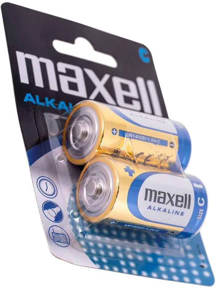 Maxell battery alkaline LR14, 2 pcs.