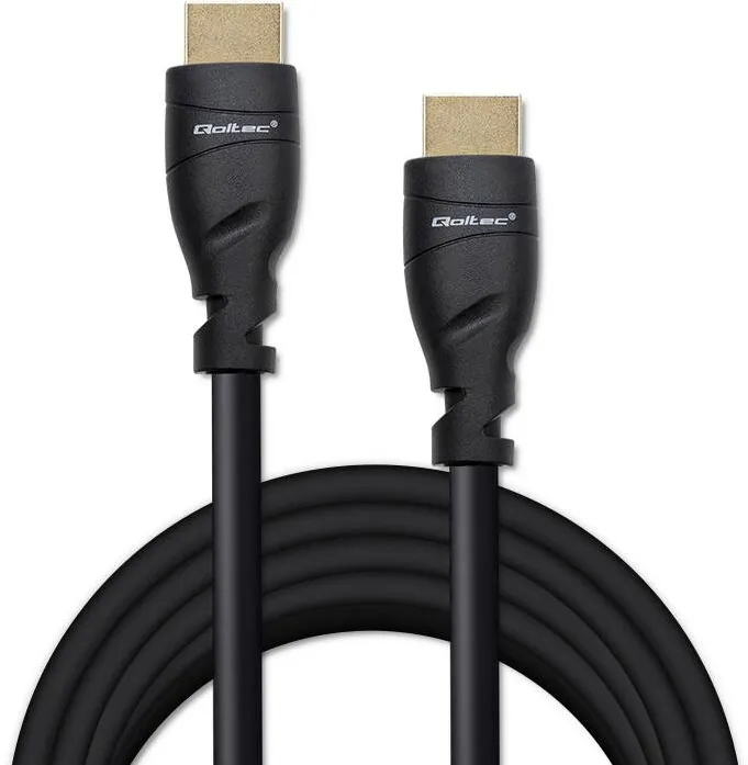 QOLTEC  50353 HDMI v2.1 Cable Ultra high speed 8K | 60Hz | 26AWG | GOLD | 5m