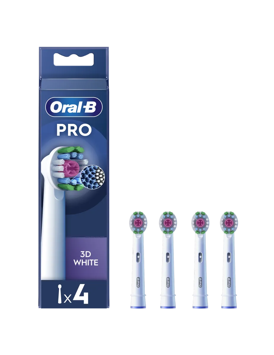 ORAL-B Oral-B EB18-4 3D Replaceable toothbrush heads, 4 pcs, White