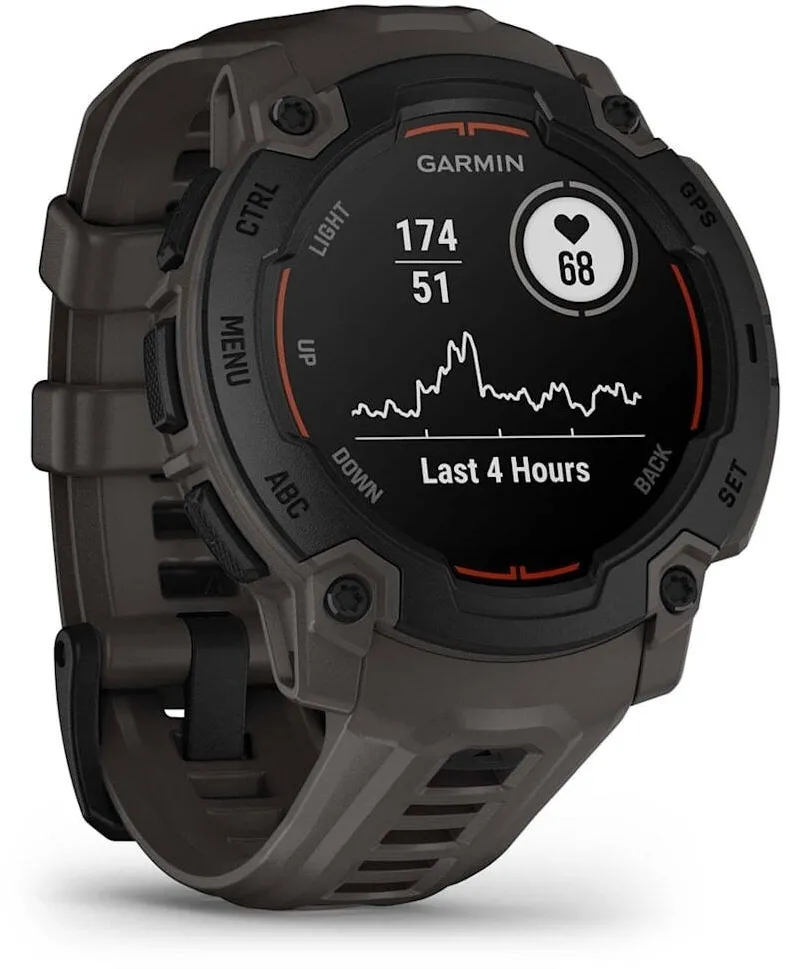 Smartwatch Garmin Instinct E, 45 mm, Negru, curea Charcoal