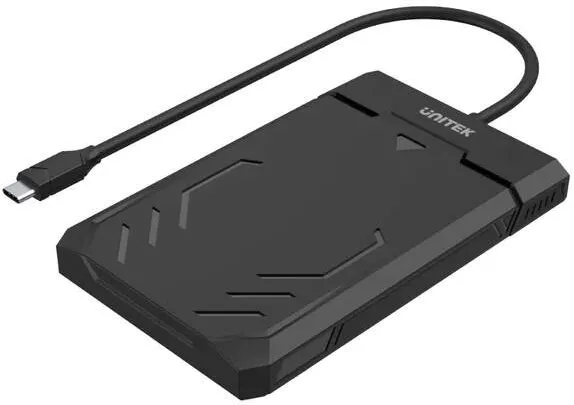Rack Unitek Y-3036A - DiskGuard Raiden 2.5" USB-C to SATA III 2.5” HDD/SSD Hard Disk Enclosure