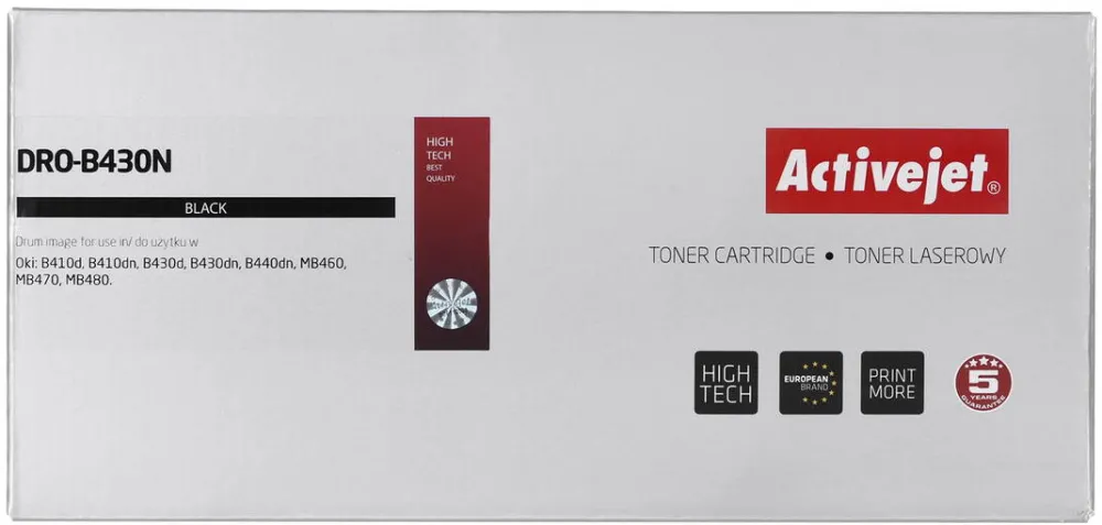 Toner imprimanta ACTIVEJET DRO-B430N drum (replacement OKI 43979002; Supreme; 25000 pages, black)