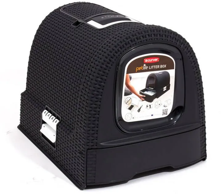 CURVER cat litter box - black