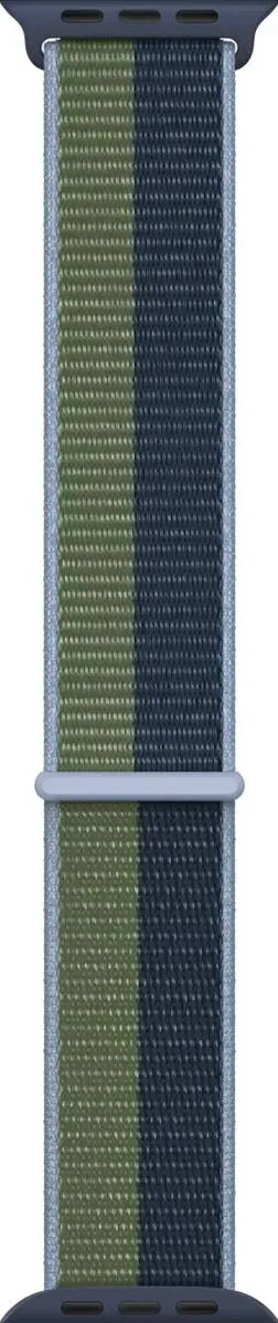 Apple Curea Apple Watch Sport Loop, 45mm, Abyss Blue/Moss Green