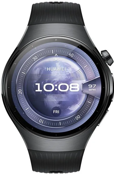 Smartwatch Huawei Smartwatch Huawei Watch 5, 46MM Black Stainless Steel, Black Fluoroelastomer Strap