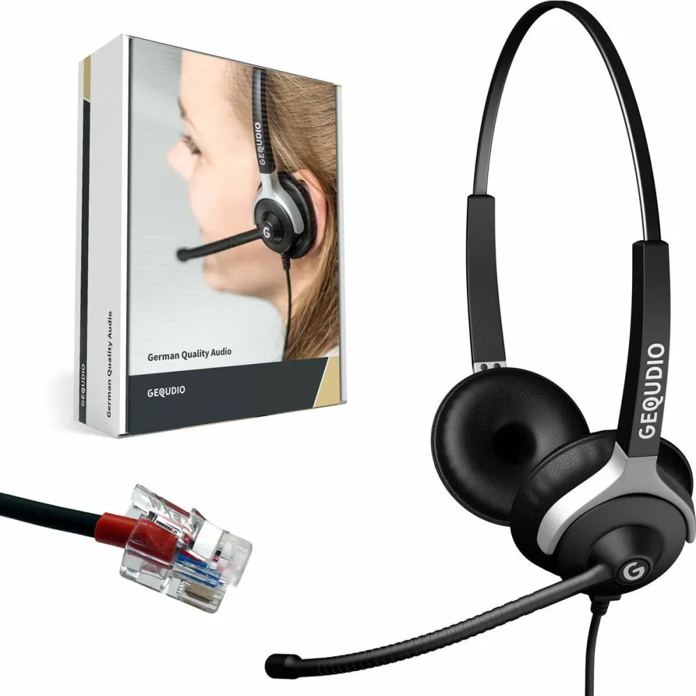 Casti GEQUDIO Yealink,Snom,mit Kabel