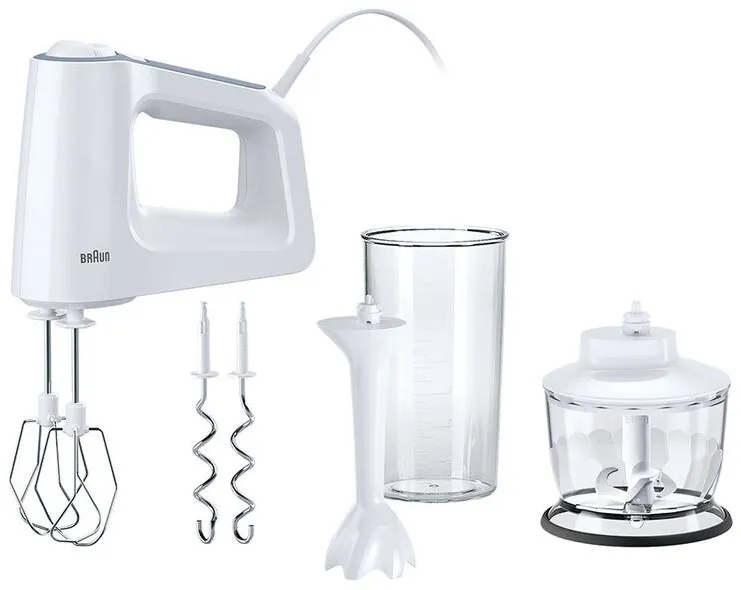 BRAUN HM 3135 WH MultiMix 3 Hand Mixer, 500 W, White