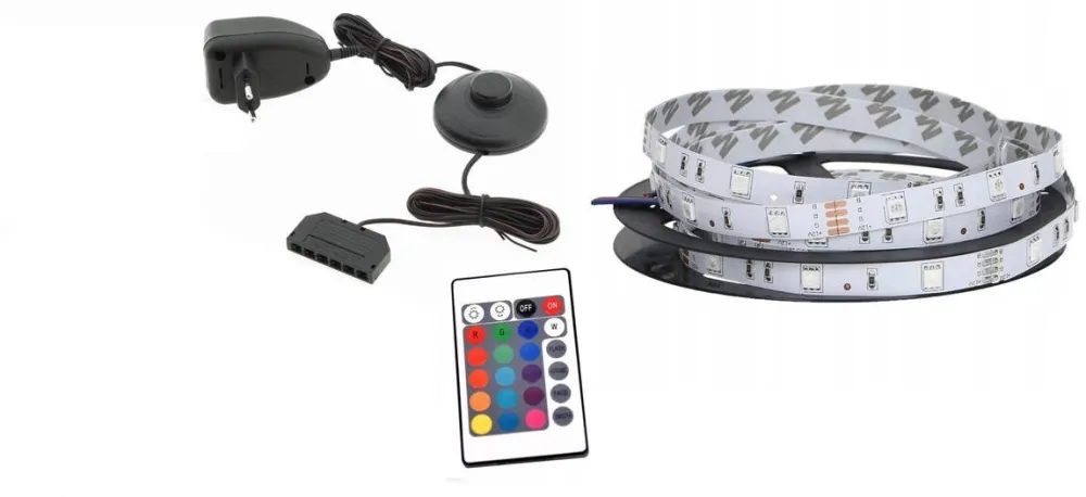 Cama MEBLE QIU bedside cabinet lighting 2 pcs. RGB