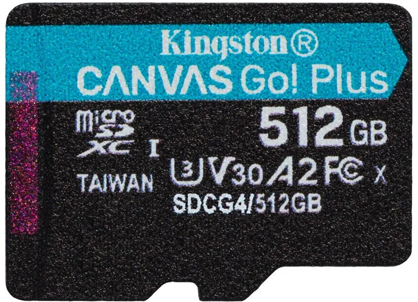 Card de Memorie Kingston Kingston Technology 512GB microSDXC Canvas Go Plus Gen4 200R A2 U3 Single Pack w/o ADP