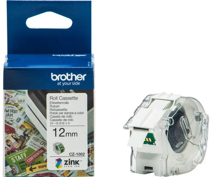 Banda etichete Brother CZ-1002 12 mm Color