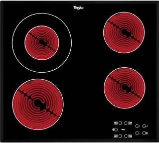 Plita WHIRLPOOL AKT 8130 BA Negru Ceramica incorporata 4 zone
