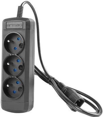 Prelungitor Armac ARCOLOR3 0.6M UPS 3X 230V PL IEC Negru