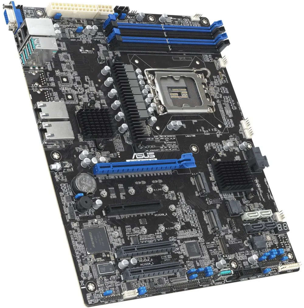 Placa de baza server Asus Płyta główna Asus P13R-E/10G-2T 1x LGA1700 Intel Xeon E-24XX C266 (4xDIMM, 8x SATA, 2xM.2, 2x10GbE, ASMB11-iKVM, ATX)