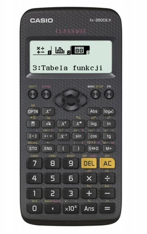 CASIO Calculator stiintific FX-350CEX 379 FUNCTIONS, 77X166MM, BLACK