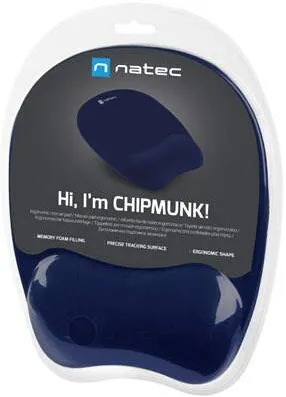 Mouse pad Natec CHIPMUNK NAVY BLUE 230X200MM MEMOR