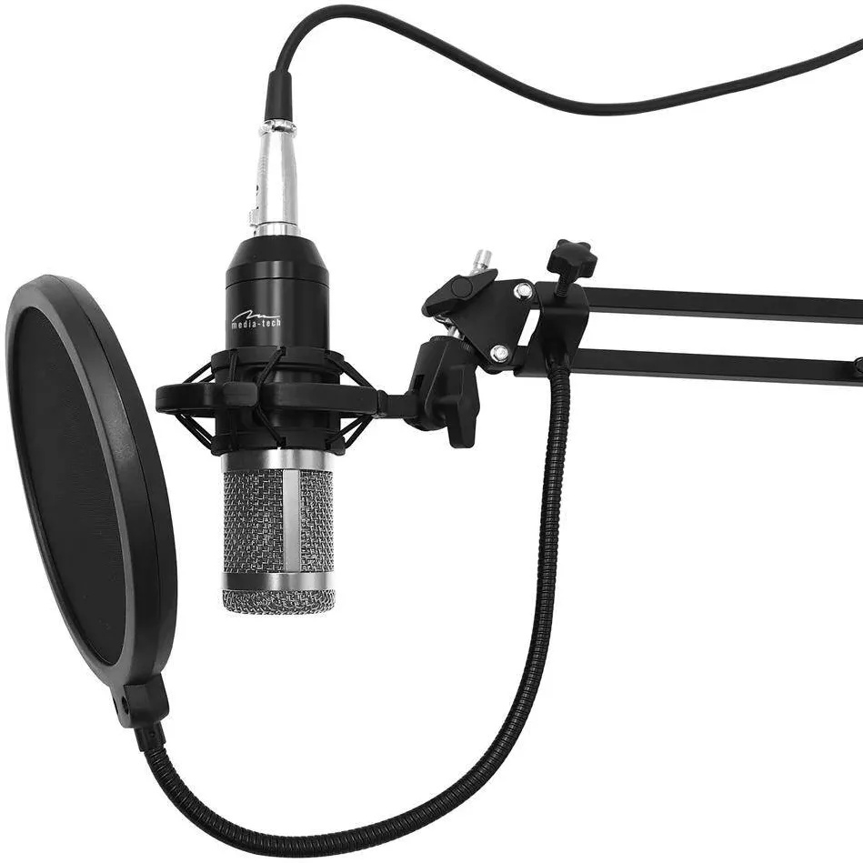 Microfon Media-Tech Microphone with accessories kit STUDIO AND STREAMING MICROPHONE MT397S