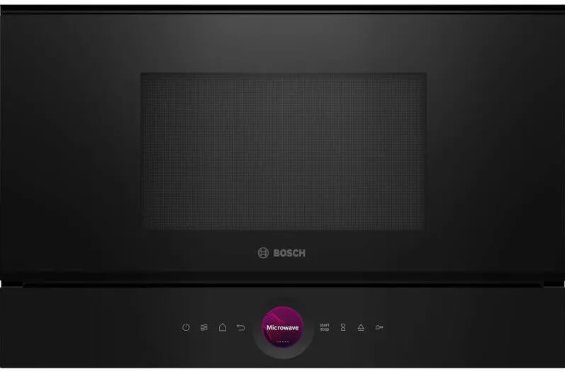 Cuptor cu Microunde BOSCH incorporabil BFL7221B1, 21 L, 900 W, Autocuratare hidrolitica, 20 functii, Negru
