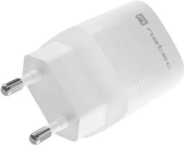 Natec NATEC RIBERA GAN CHARGER 1X USB-A + 1X USB-C 30W WHITE