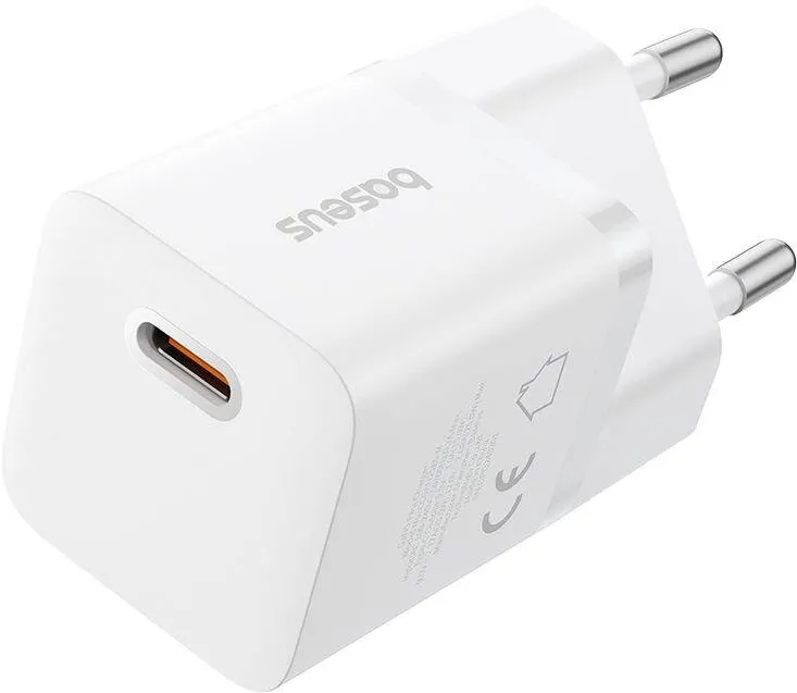 Baseus Baseus P10110909213-00 USB-C GaN5 mini 25W mains charger White