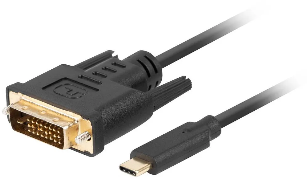 Cablu Date LANBERG CA-CMDV-10CU-0030-BK video adapter 3 m USB Type-C DVI-D Black