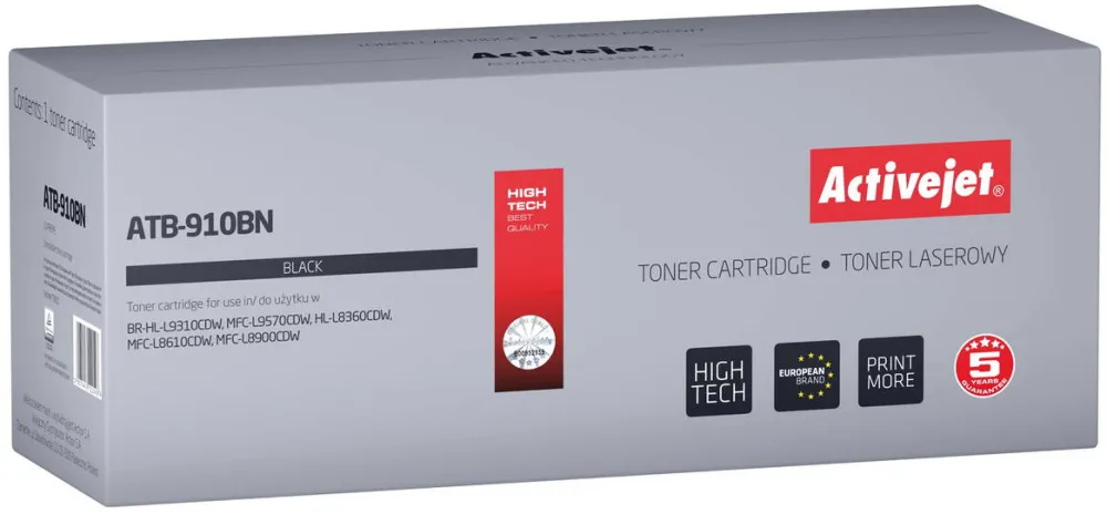 Toner imprimanta ACTIVEJET Activejet ATB-910BN Toner (replacement Brother TN-910BK; Supreme; 9000 pages; black)