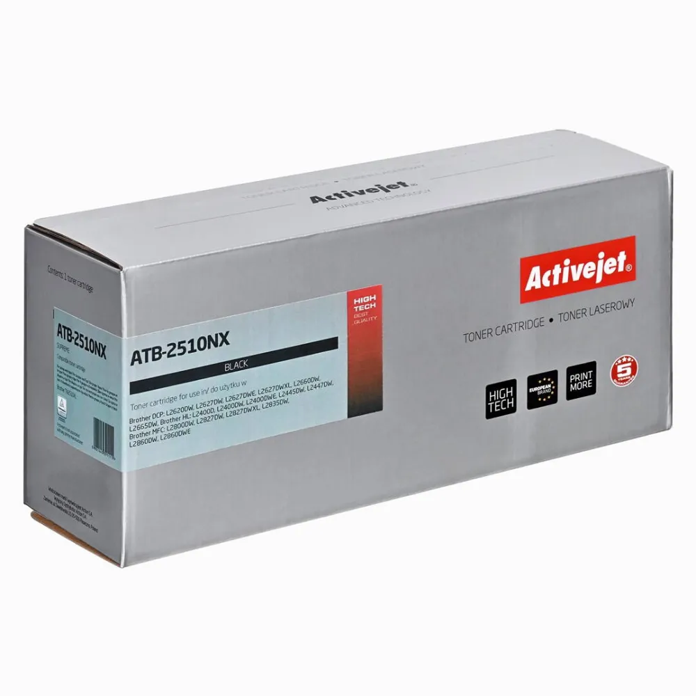 Toner imprimanta ACTIVEJET ATB-2510NX Toner for Brother printers; Replacement Brother TN2510XL; Supreme; 3000 pages; black)