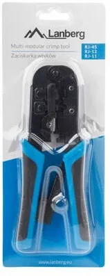 LANBERG NT-0201 cable crimper Crimping tool Black, Blue